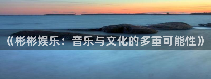 开丰娱乐地址：《彬彬娱乐：音乐与文化的多重可能性》